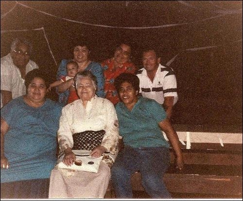 Monilaite Anga Ofa Peleki(BLAKE)on her 70th Birthday, along with her children.