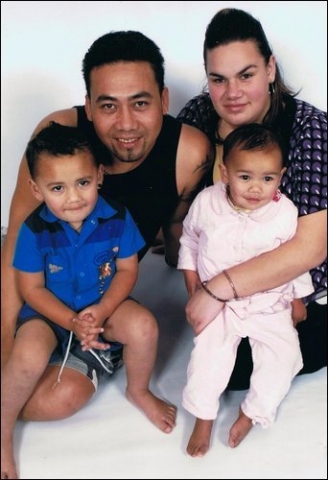 Tupou jr Tangitau & his family partner Stacey and son Isitolo jr & daughter Tatiana ...Funakis grandchildren