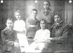 HERBERT,ALMA,HERMAN,FREIDA,ALFRED & LUDWIG. FRIEDA & ALFRED ARE CHILDREN OF OTTO &            . THESE 6 SIBLINGS/1ST COUSINS WERE SENT TO GERMANY FOR EDUCATION IN  1904? THEY ARE THE CHILDREN OF 3 BROTHERS, FELETI, OTTO & HAMANI WOLFGRAMM.  